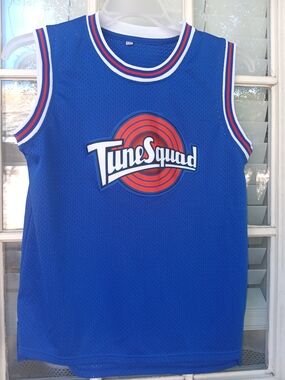 Tune Squad Blue Mesh Basketball Jersey